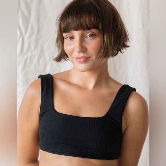 September Mason Bikini Top L Black - Picture 1 of 6